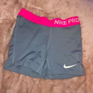Nike pro spandex shorts